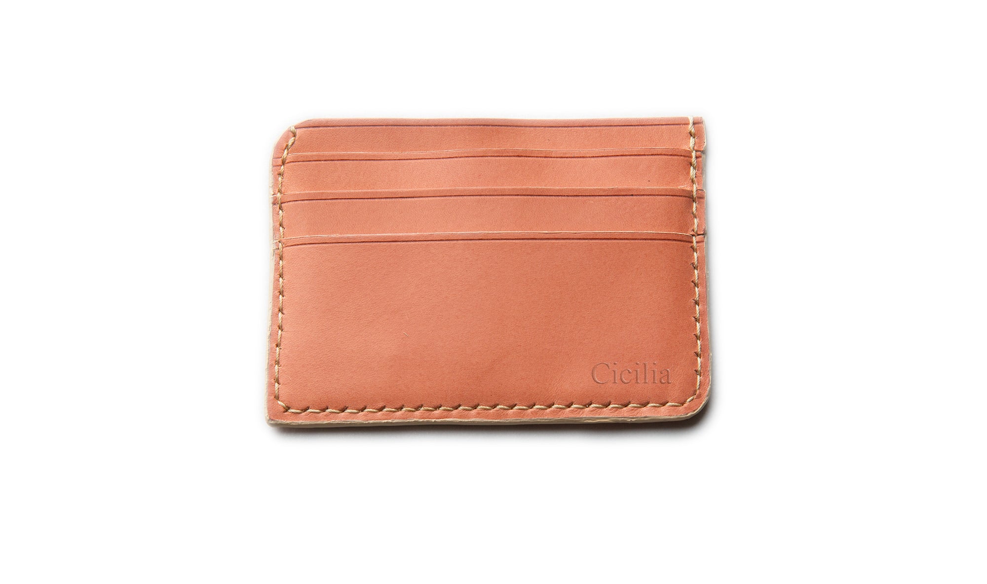 The Buttero. Handcrafted Minimalist  4 Slots Cardholder.