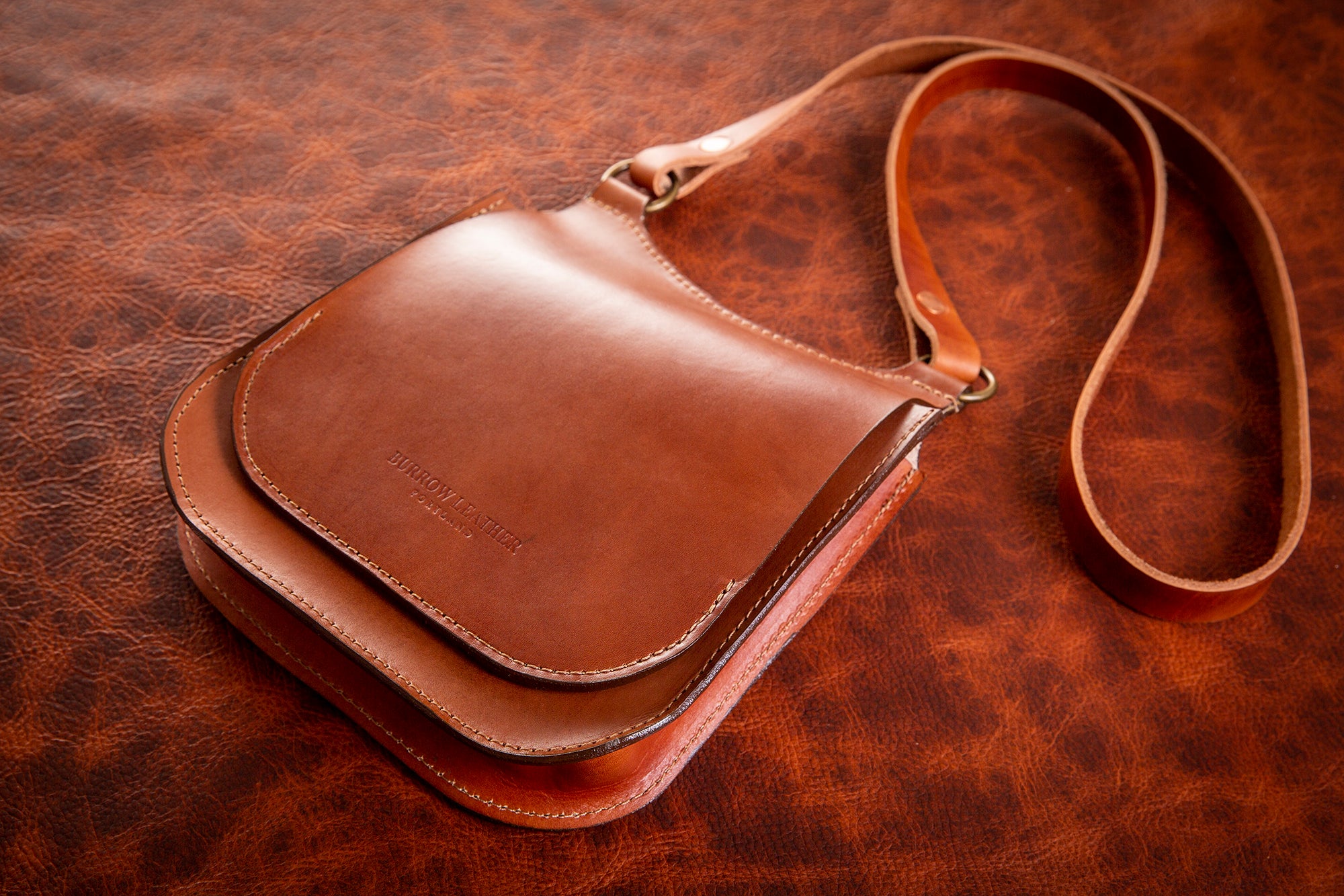 No. 89 Vintage Leather Saddle Bag