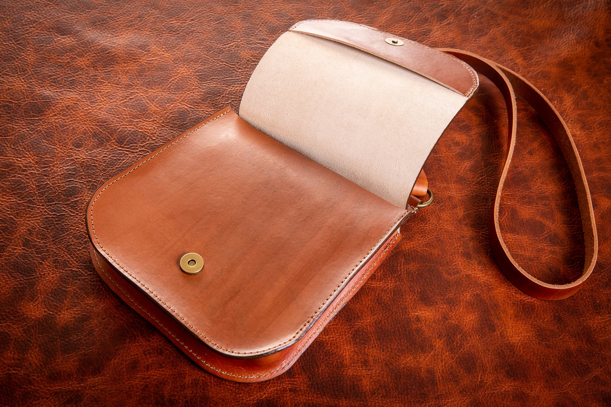No. 89 Vintage Leather Saddle Bag