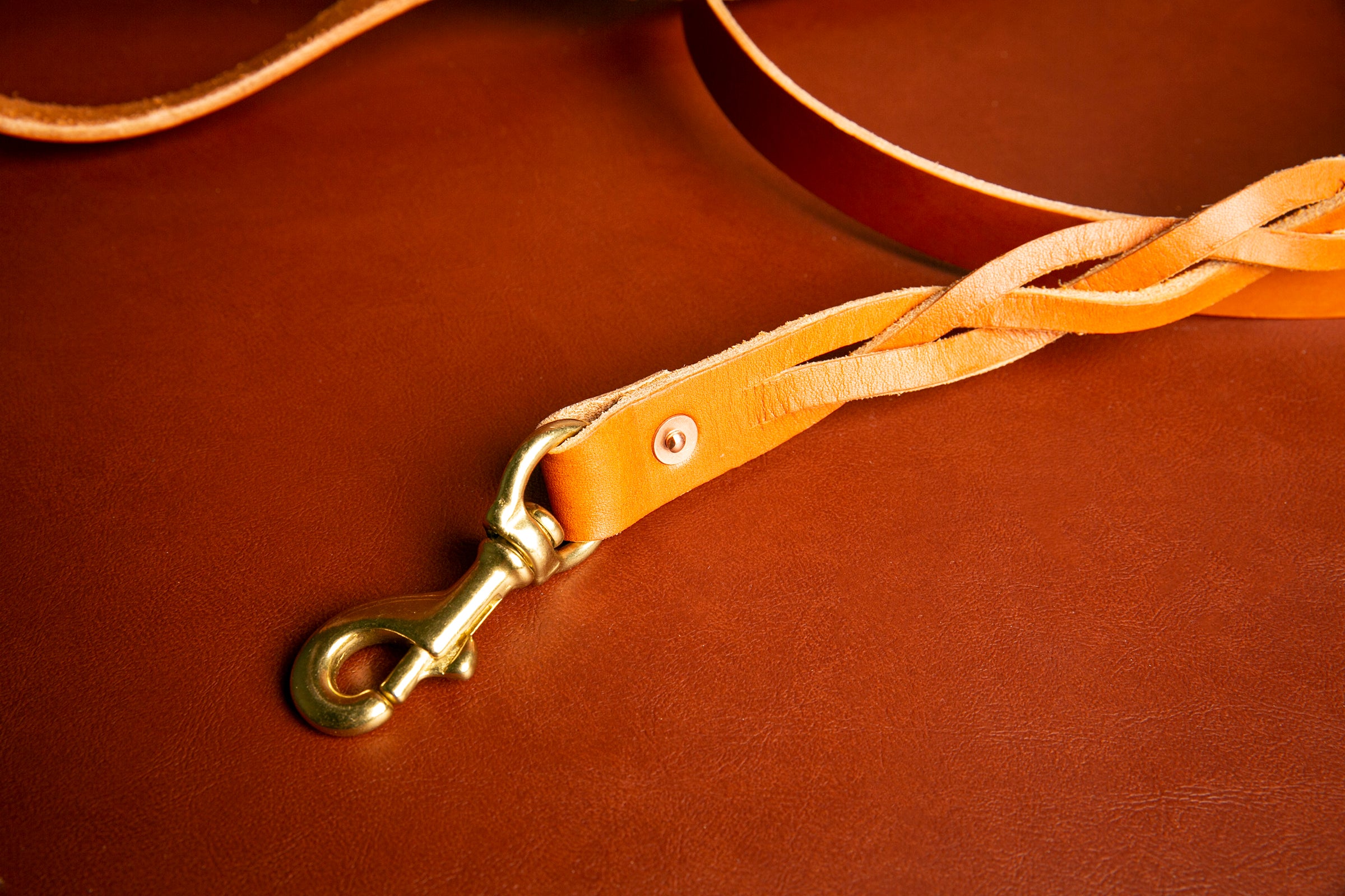 Leather Dog Leash (Made to order).