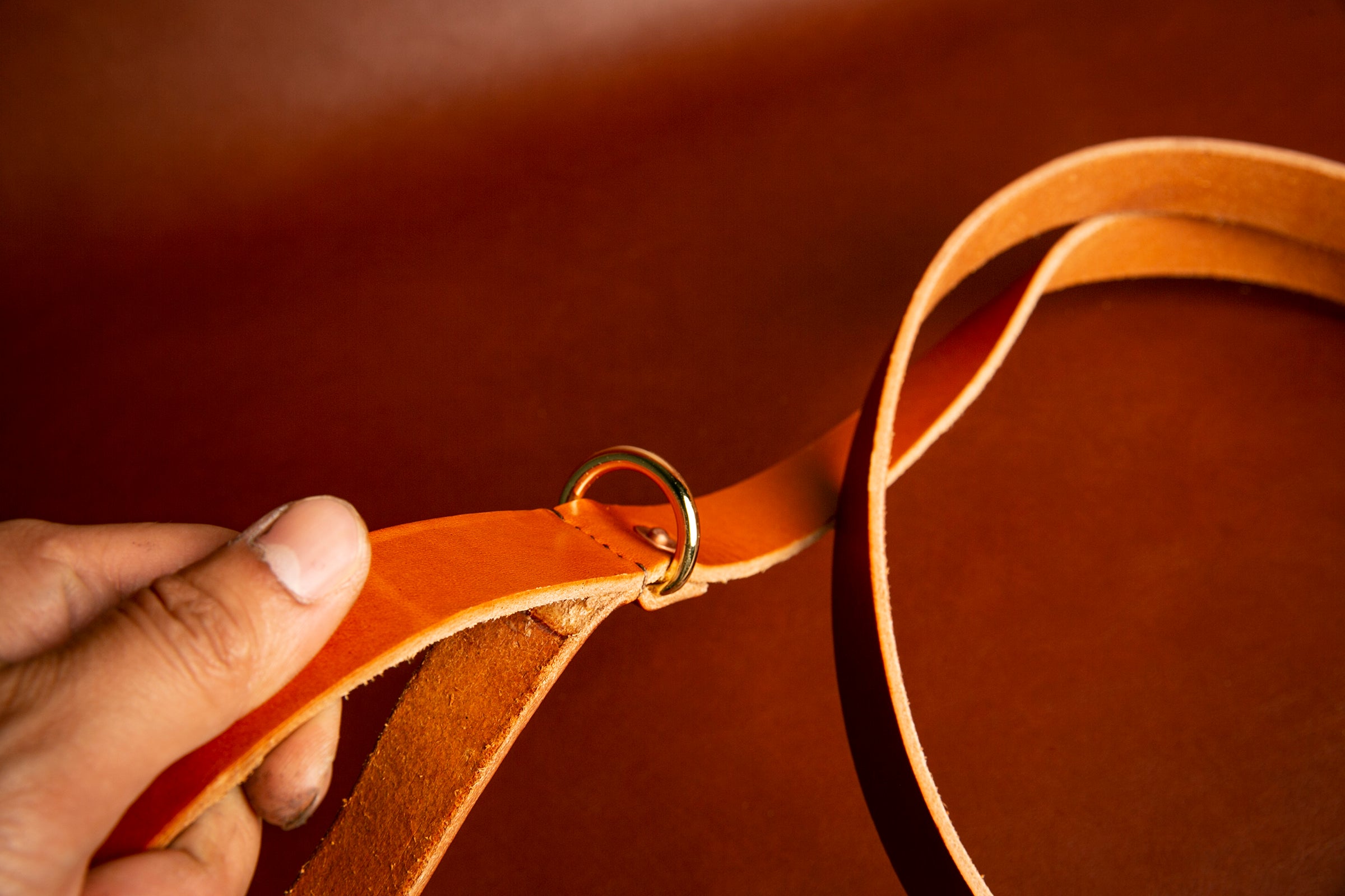 Leather Dog Leash (Made to order).