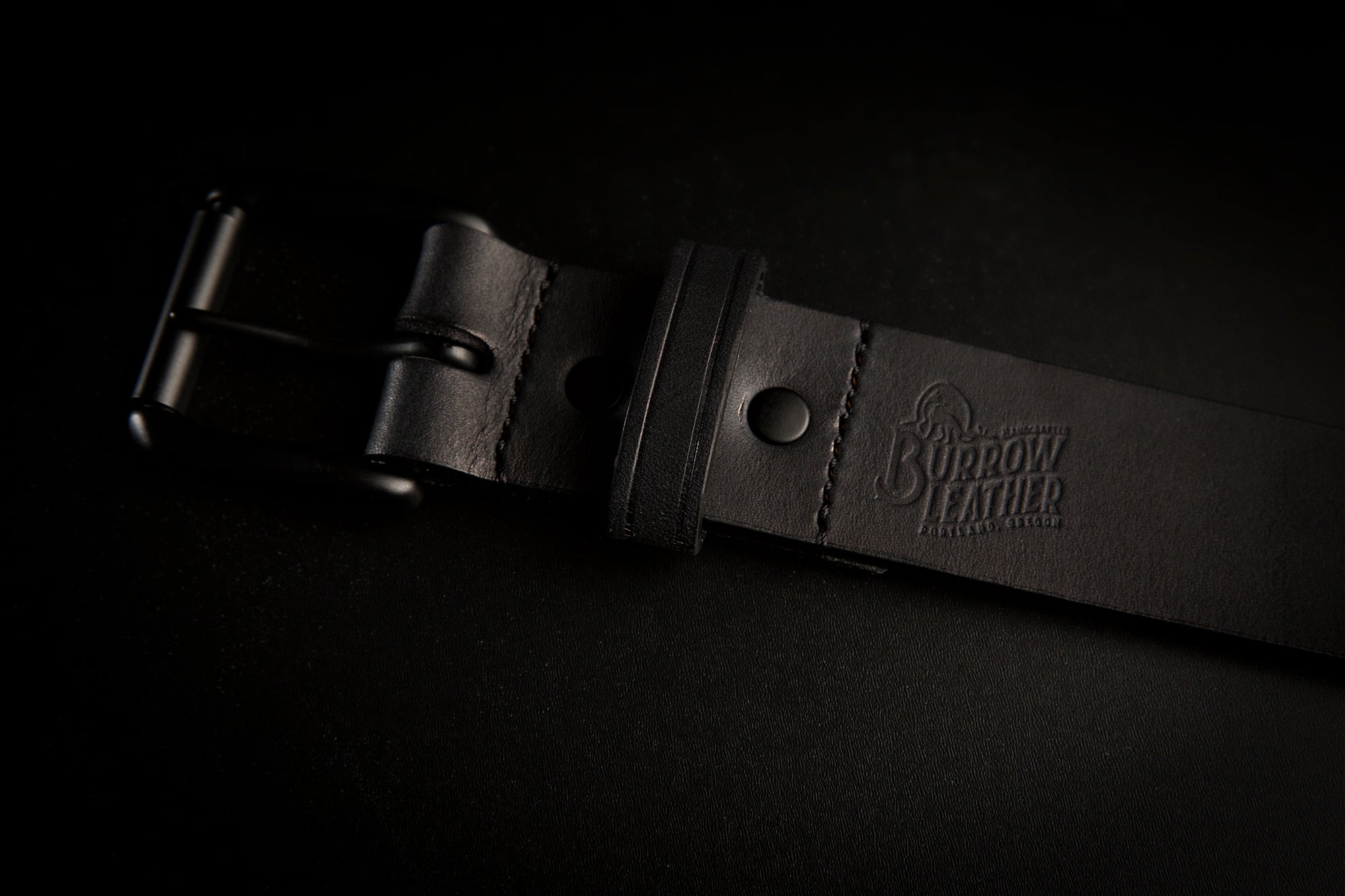 All Black collection | Handcrafted Durable Leather Belt for Him