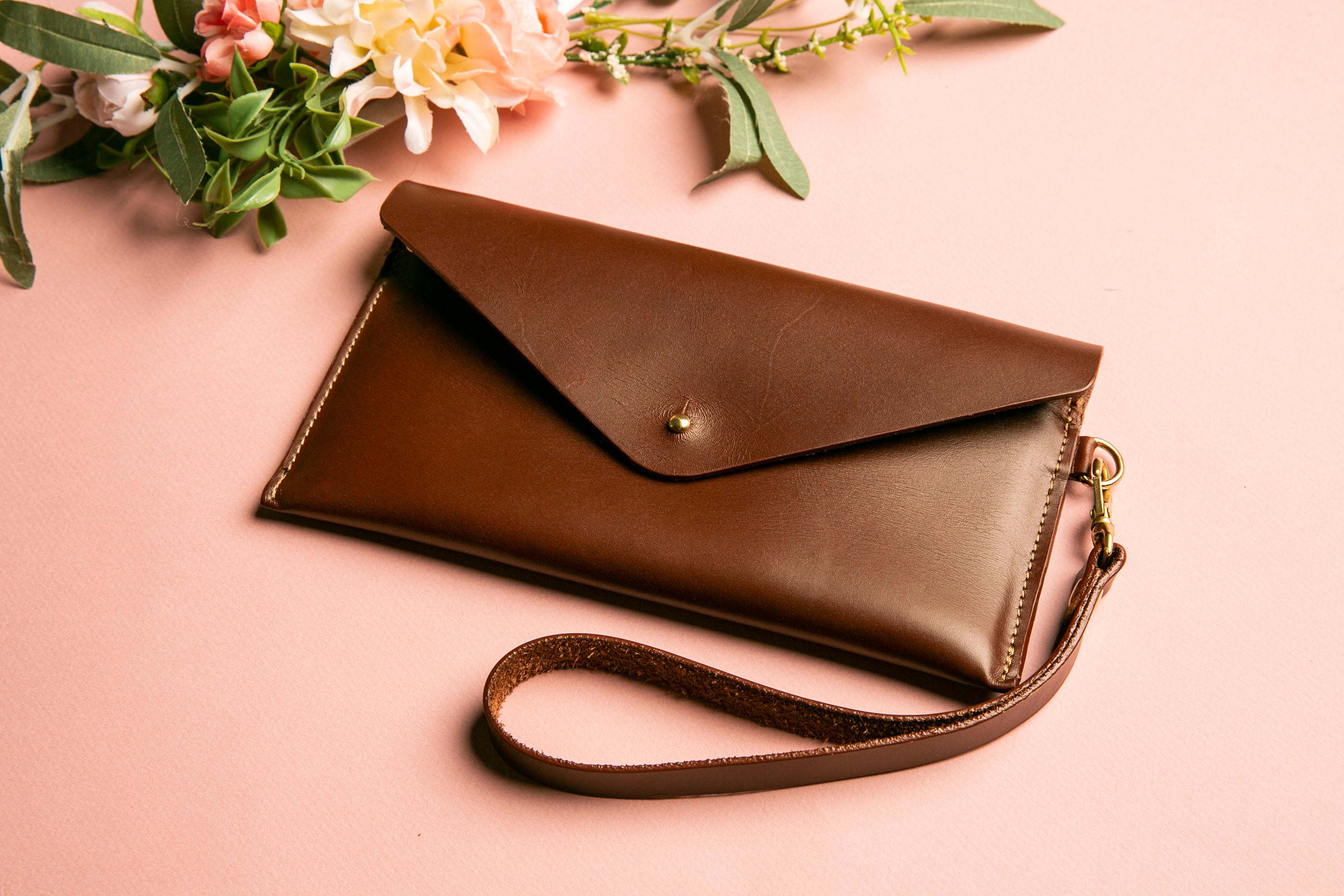 Leather Envelope Clutch/Belt Bag
