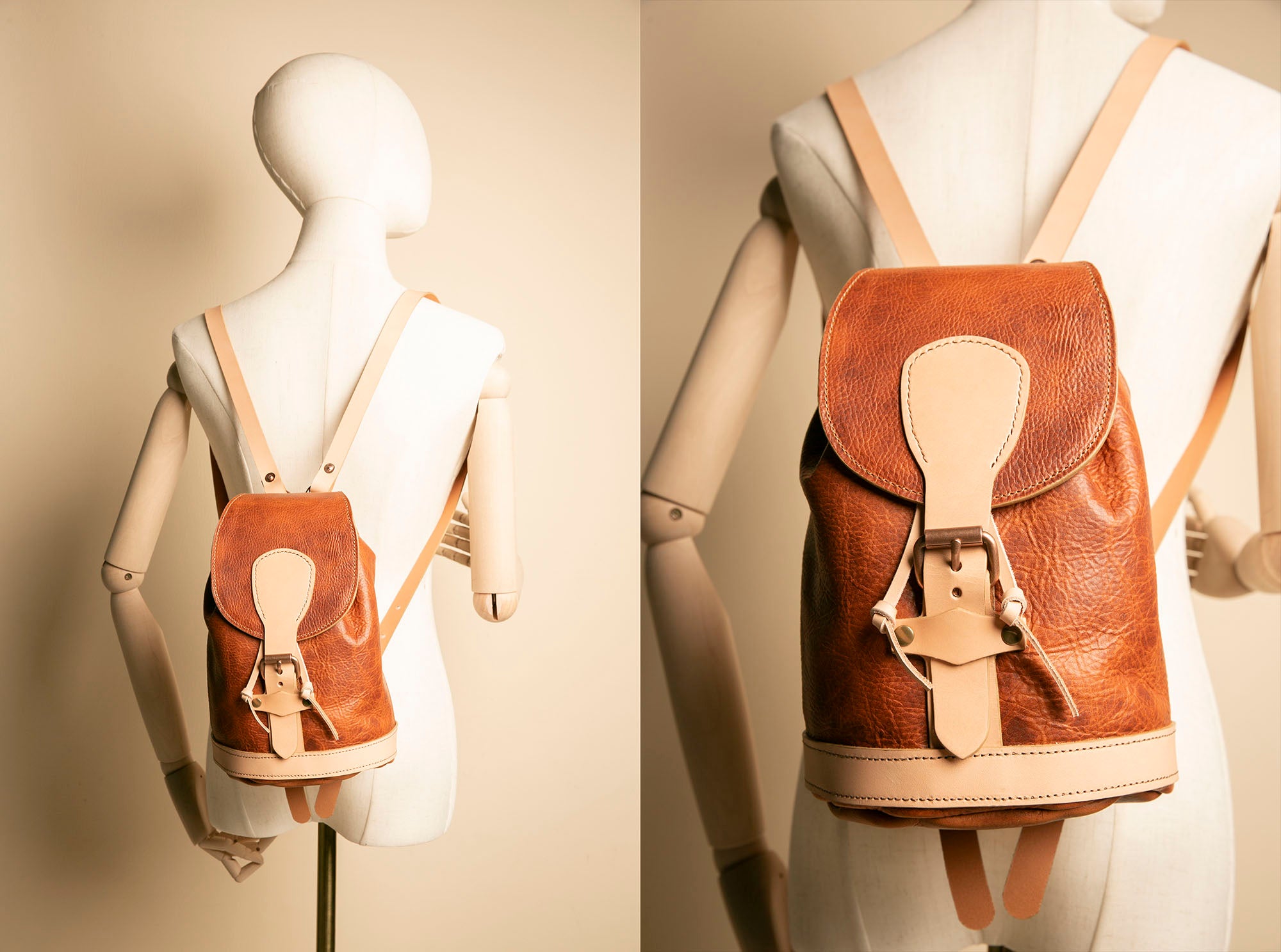 Leather Mini Daypack or Backpack