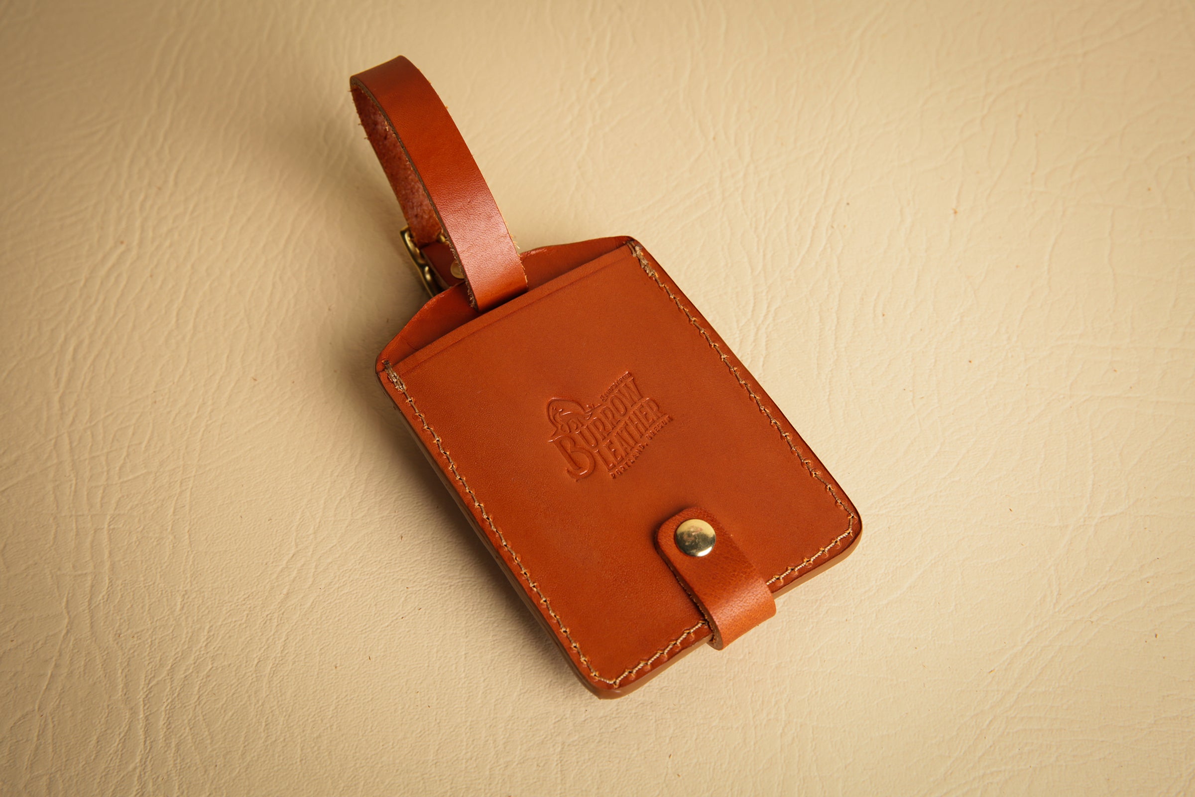 Classic Handcrafted Leather Luggage Tag