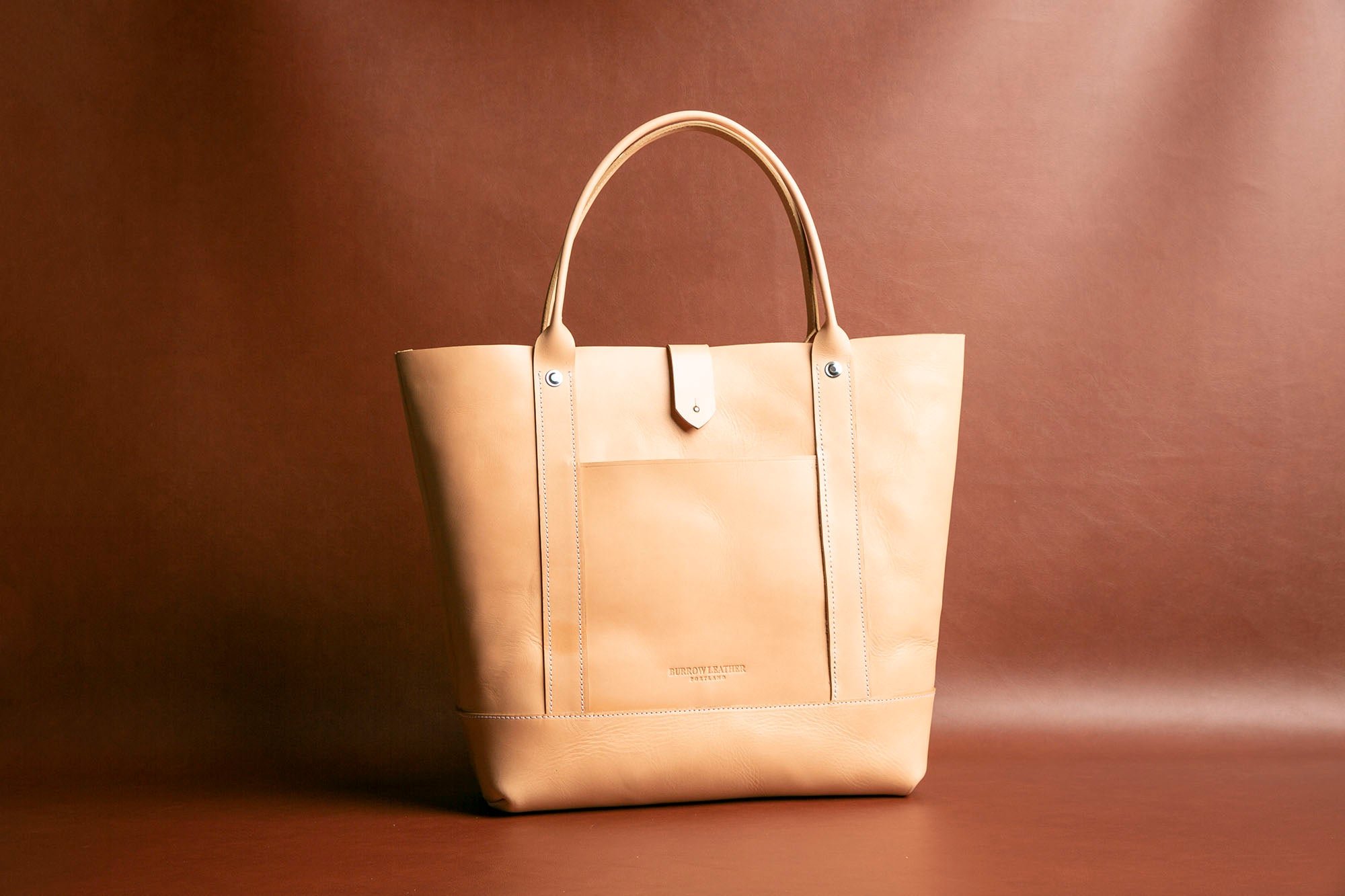 The City Tote | Leather bag in natural color