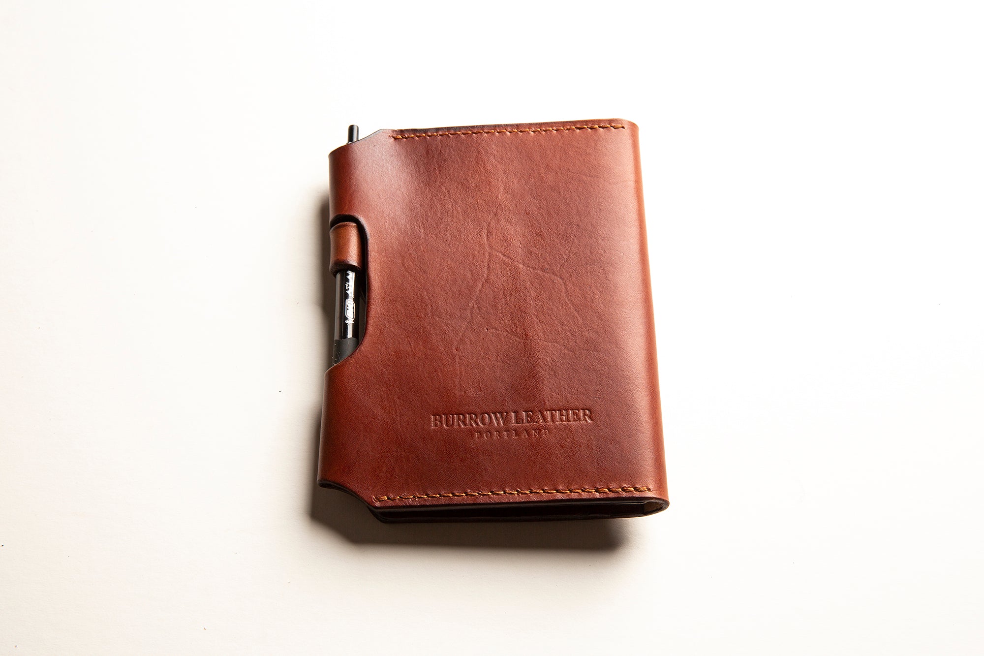 Leather Field Note Journal with Pen Holder