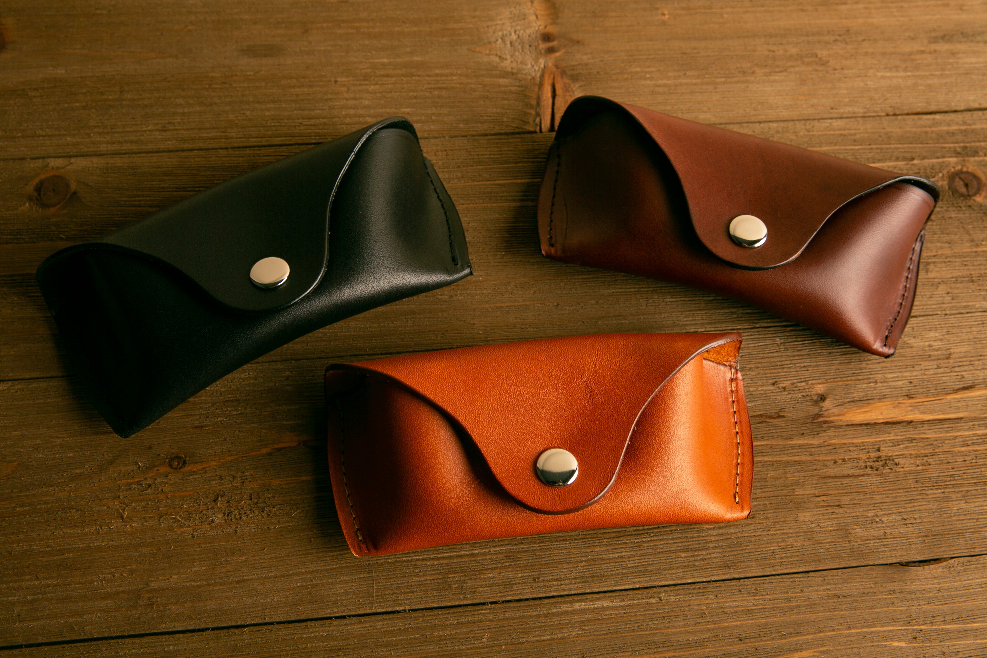 No. 2007 Handcrafted Leather Glasses Case